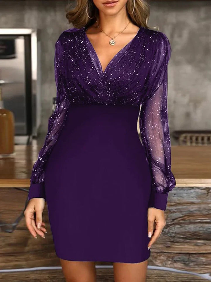 Camila Mesh SleevesDress