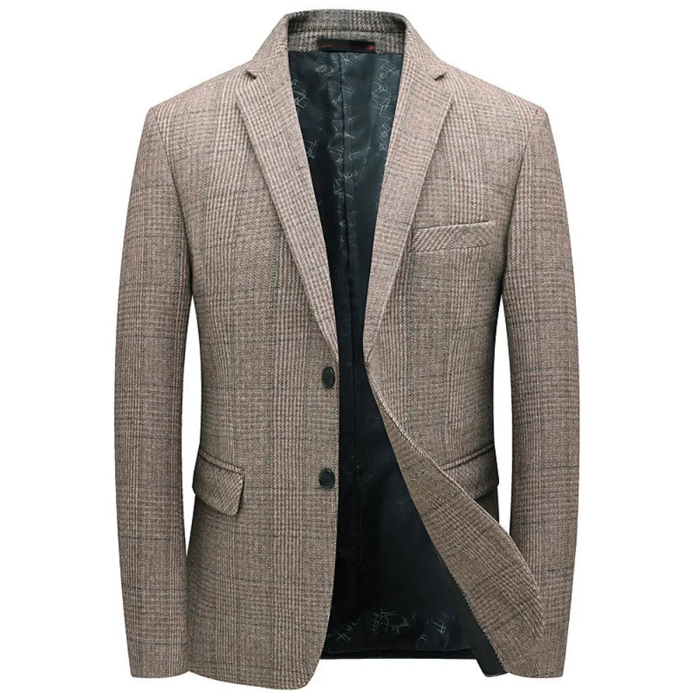 Calviro Plaid wool Coat