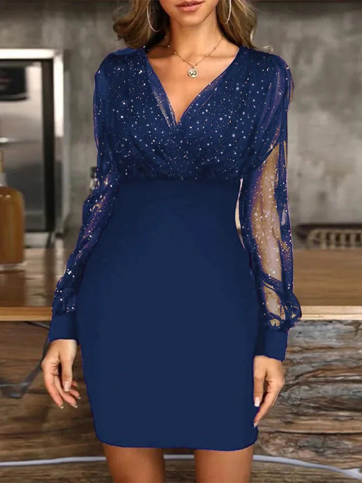 Camila Mesh SleevesDress