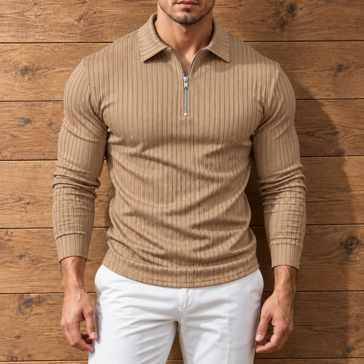 Wesley Zip Polo Shirt