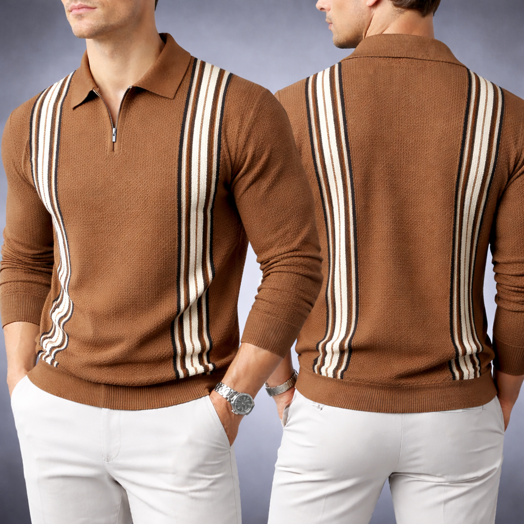 Verrando Zip Polo Sweater