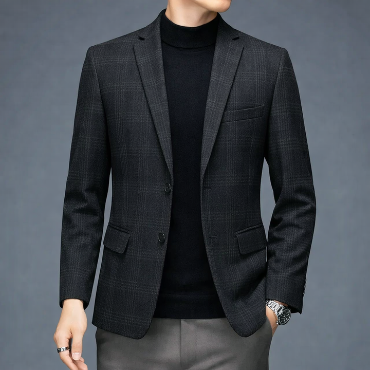 Calviro Plaid wool Coat