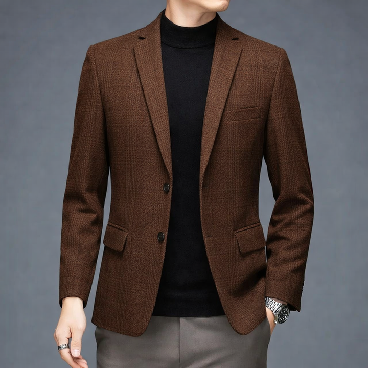 Calviro Plaid wool Coat