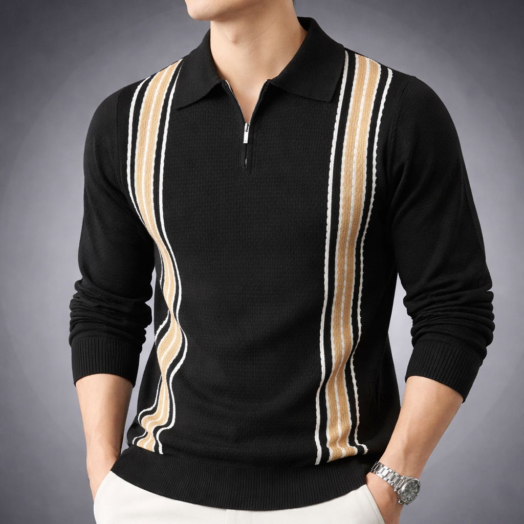 Verrando Zip Polo Sweater