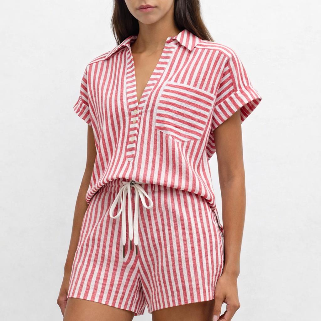 Hannah Stripe Two-Piece Set