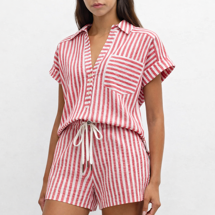 Hannah Stripe Two-Piece Set