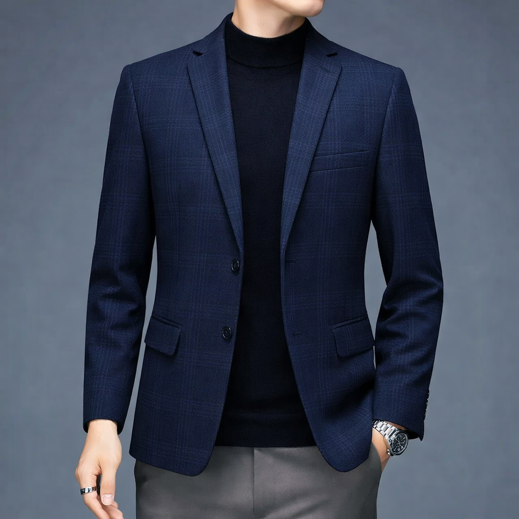 Calviro Plaid wool Coat