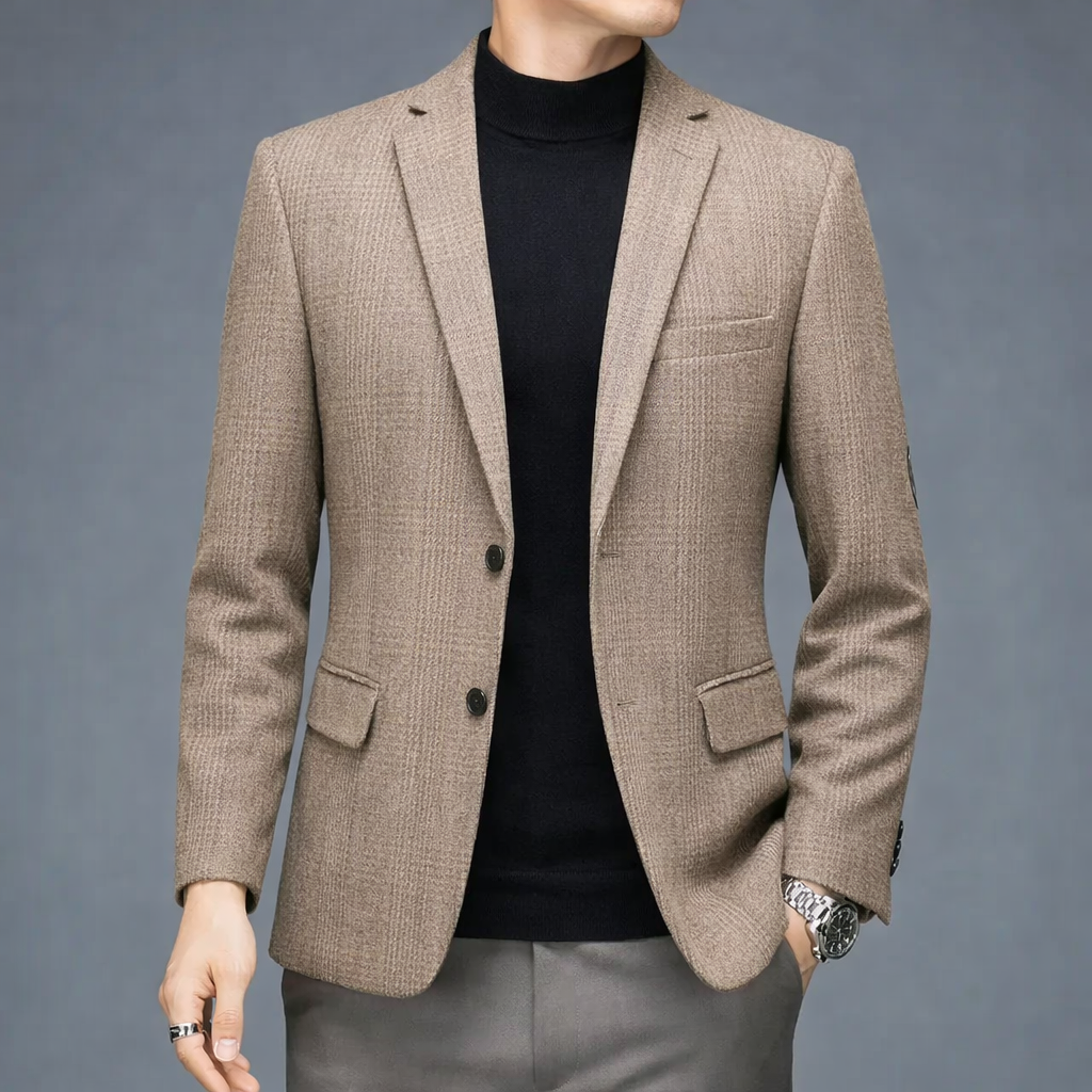 Calviro Plaid wool Coat