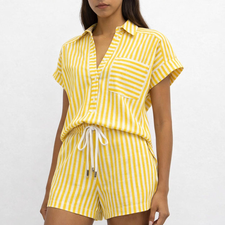 Hannah Stripe Two-Piece Set