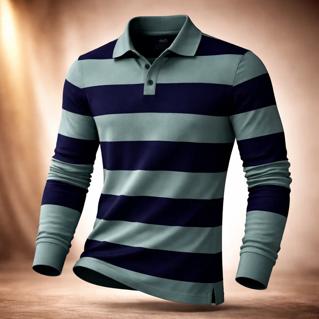 Harrison Stripe Polo Shirt
