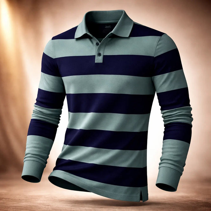 Harrison Stripe Polo Shirt