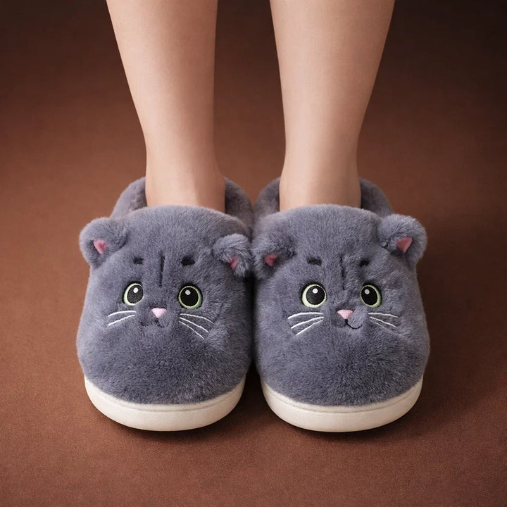 Whisker Cozy Cat Slippers