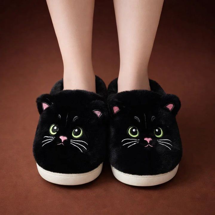 Whisker Cozy Cat Slippers