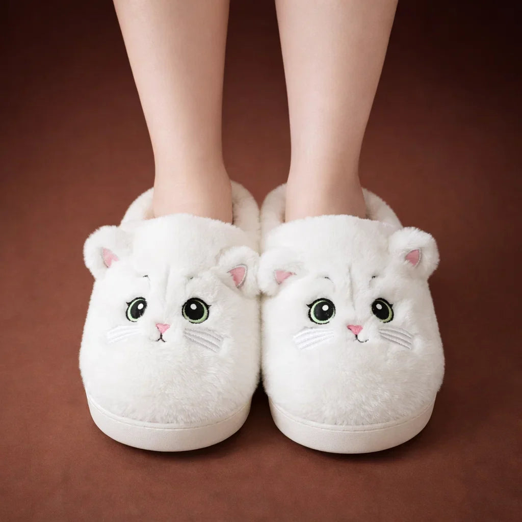 Whisker Cozy Cat Slippers