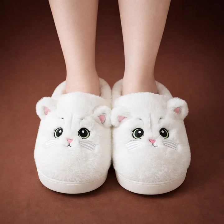 Whisker Cozy Cat Slippers