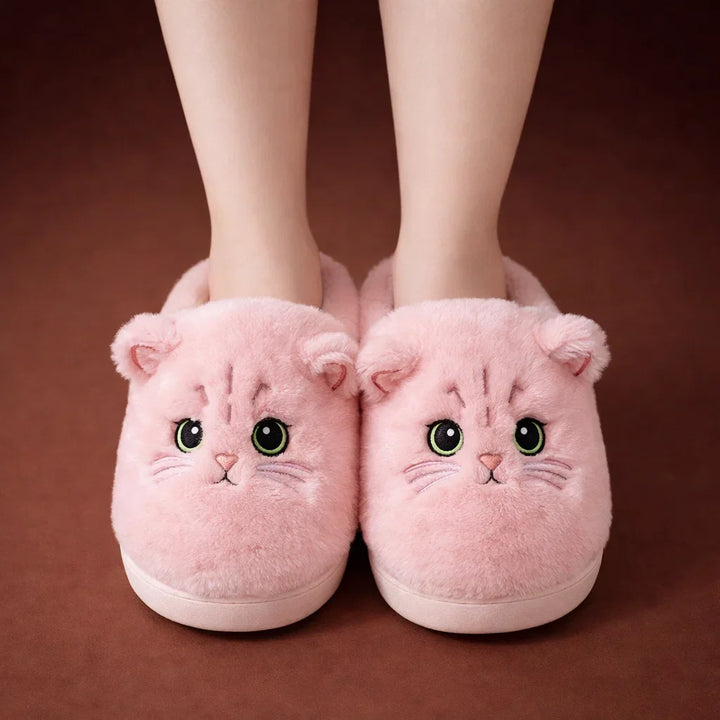 Whisker Cozy Cat Slippers