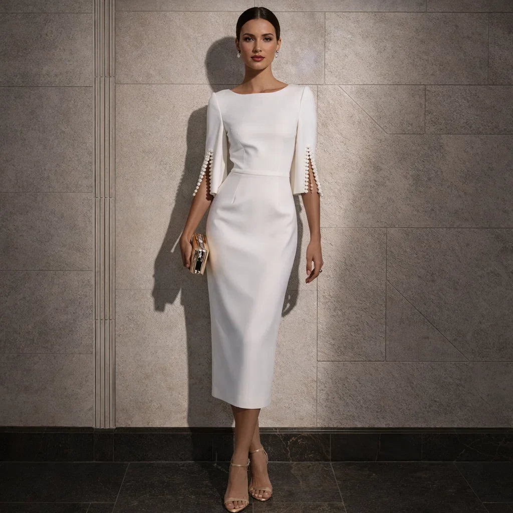 Avenira Pearl-Cuff Dress
