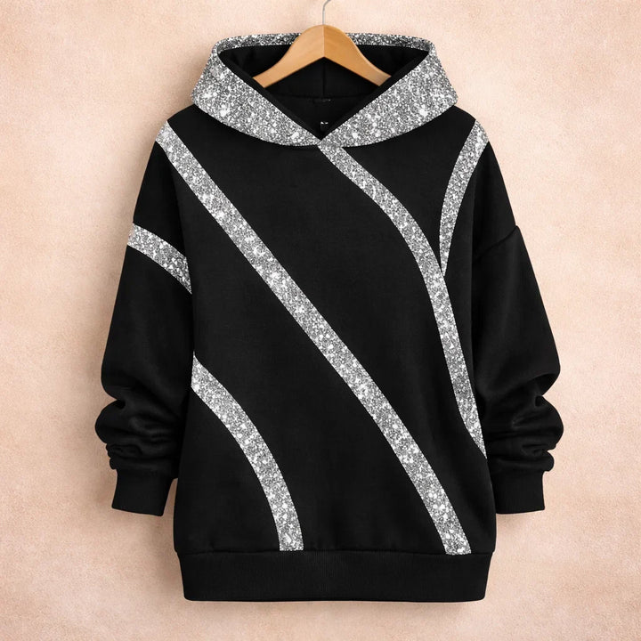 Selvara Sequin Cotton Hoodie